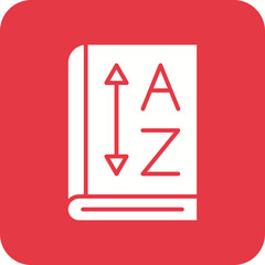 From A to Z Line Color Icon