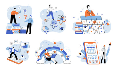 Self management. Vector illustration. Self management is crucial for personal growth and success Developing self discipline is essential for effective self management