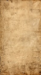 Fototapeta premium Old and weathered brown paper with a coarse, slightly torn texture, ideal for creating classic and vintage-themed banners.