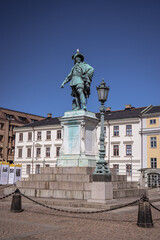 Bronze statue of King Gustav II Adolf, Gustaf Adolfs torg, Gothenburg, Sweden