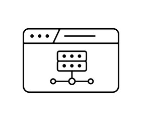 Icones pictogramme symbole Fenetre ordinateur interface dossier ranger organiser trace