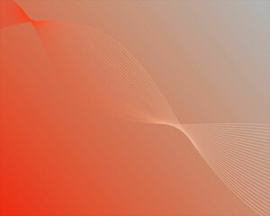 Abstract gradient background , Dynamic waves, Vector illustration, Orange background