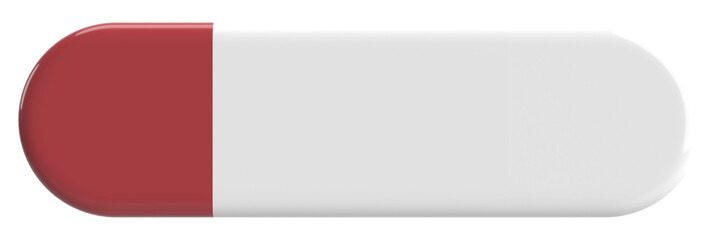 3D button. Empty button. 3D illustration.