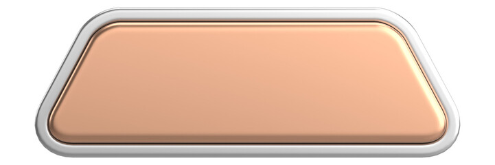 Fototapeta premium 3D button. Empty button. 3D illustration.