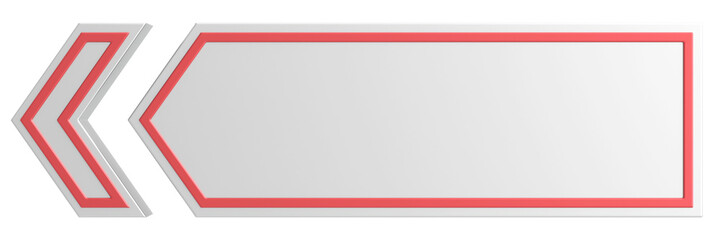 Obraz premium Previous button. Back button. 3D illustration.