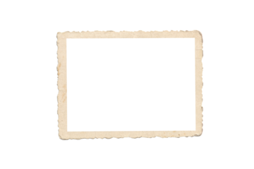 old photo frame texture png isolated picture postcard border