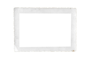 old photo frame texture png isolated picture postcard border