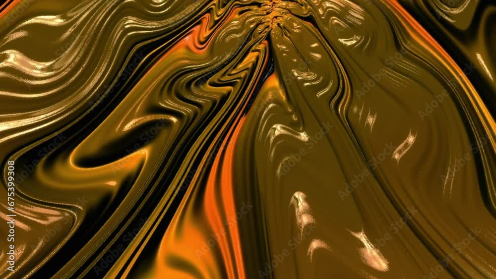 Canvas Prints luxury gold metalic liquid color flow on black marble texture. modern loop able background animation