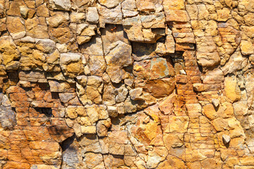 colorful brown and gray  abstract texture of natural stone in nature