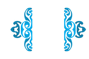 Swirl Ornament Border With Transparent Background
