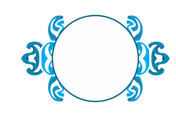 Swirl Ornament Border With Transparent Background