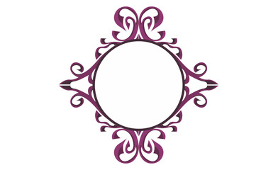 Swirl Ornament Border With Transparent Background