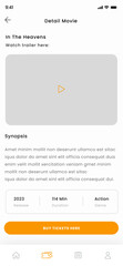 Cinema Booking, Movie Ticket, Event and Show Mobile App UI Kit Template