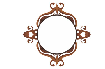 Swirl Ornament Border With Transparent Background