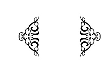 Swirl Ornament Border With Transparent Background