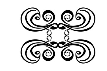 Swirl Ornament Border With Transparent Background