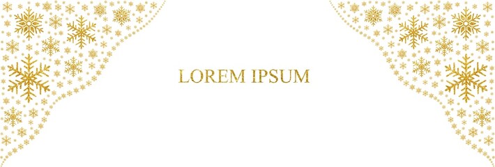 Gold snowflake corner top