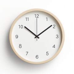 Wall clock isolated on a white background