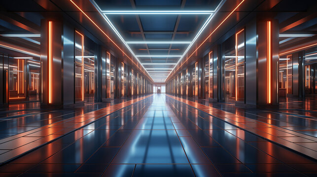 light in the tunnel HD 8K wallpaper Stock Photographic Image