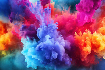 Fototapeta premium Powder Explosion on Bright Background