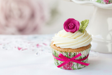 Rose cupcake