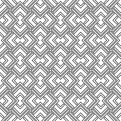 Seamless geometric background for your designs. Modern black and white ornament. Geometric abstract pattern