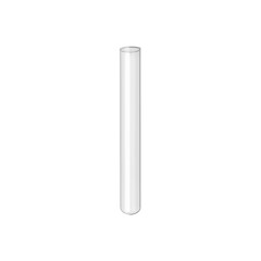 Test tube isolated on transparent background