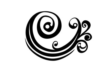 Wave Ornament Border With Transparent Background