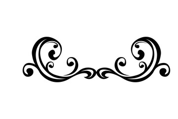Fototapeta premium Wings Ornament Border With Transparent Background