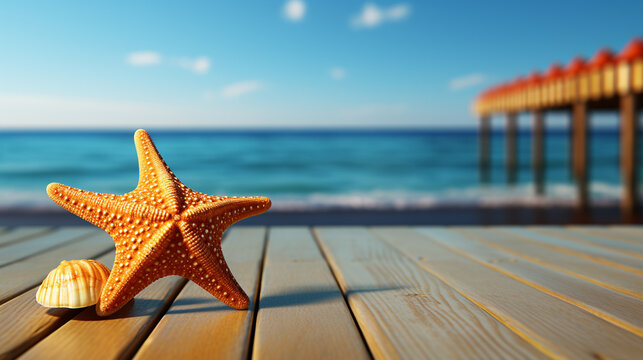 starfish on the beach HD 8K wallpaper Stock Photographic Image