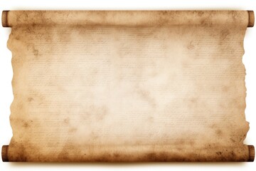 Open ancient parchment scroll, old paper texture, Generative AI - obrazy, fototapety, plakaty