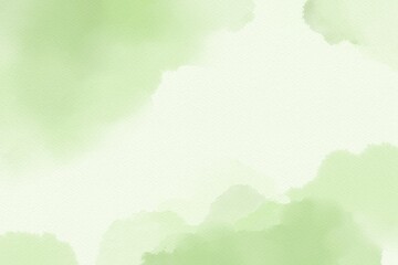 watercolor background with clouds green