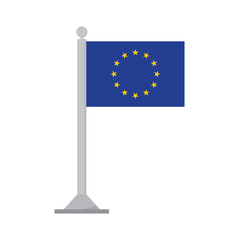 European Union flag. Flag of European Union isolated