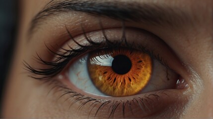 Naklejka premium A macro image of the human eye. 