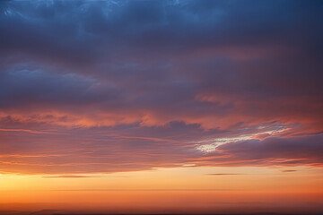 Obraz premium Cloudy sky on dawn