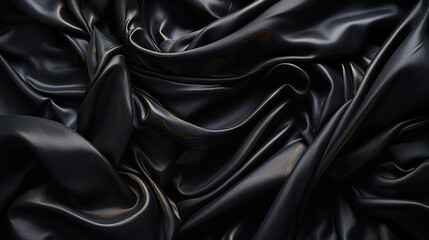 Obraz premium black satin background HD 8K wallpaper Stock Photographic Image