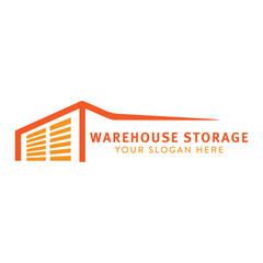 warehouse logo design vector