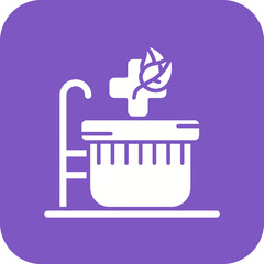 Medical Bath Line Icon