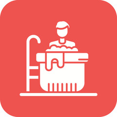 Mud Bath Line Icon