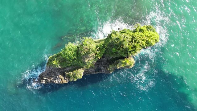 Rock in the middle of the sea