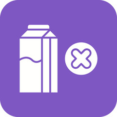 Dairy Free Food Line Icon