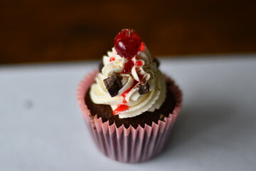 chocolate cupcakes with Cherry
