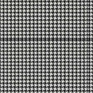 Classic Houndstooth Fabric Pattern