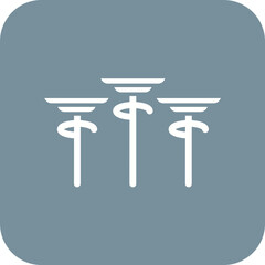 Spinning Plates Line Icon