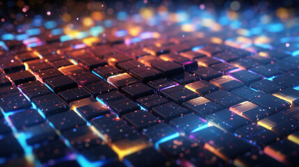 digital abstract futuristic texture background. AI generative