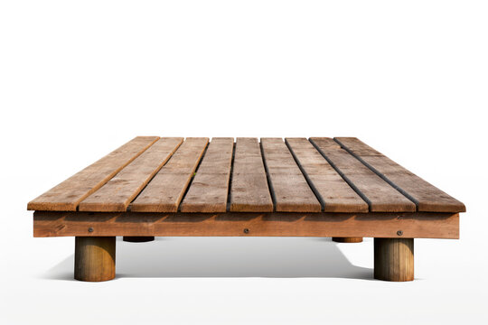 Fototapeta wooden pier isolated on transparent background, png file