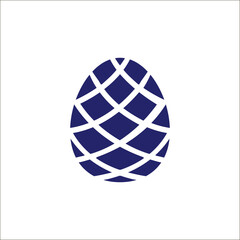 Pinecone Icon Vector. On white background.