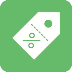 Discount Tag Line Color Icon
