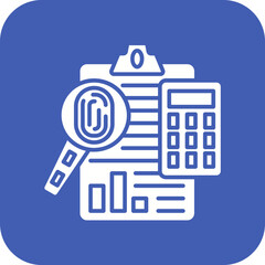 Forensic Accounting Line Icon