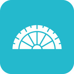Protractor Line Icon